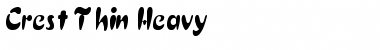 Download Crest Thin Heavy Regular Font Title Preview