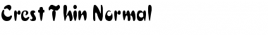 Download Crest Thin Normal Font Title Preview