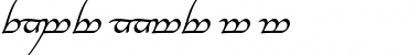 Download Tengwar Annatar Alt Italic Font Title Preview