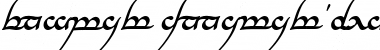 Download Tengwar Annatar Bold Italic Font Title Preview