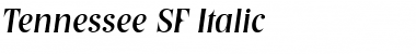 Download Tennessee SF Italic Font Title Preview