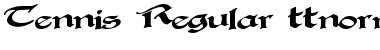 Download Tennis Regular Font Title Preview