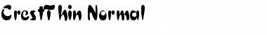 Download CrestThin Normal Font Title Preview