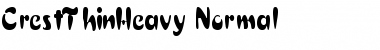 Download CrestThinHeavy Normal Font Title Preview