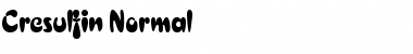 Download Cresulfin Normal Font Title Preview
