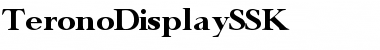 Download TeronoDisplaySSK Regular Font Title Preview
