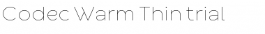 Download Codec Warm Trial Thin Font Title Preview