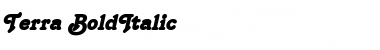 Download Terra BoldItalic Font Title Preview