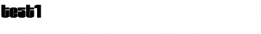 Download test1 Regular Font Title Preview