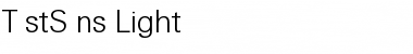 Download TestSans Light Regular Font Title Preview