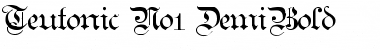 Download Teutonic No1 DemiBold Font Title Preview