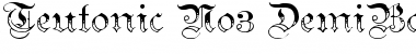 Download Teutonic No3 DemiBold Font Title Preview