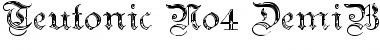 Download Teutonic No4 DemiBold Font Title Preview