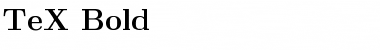 Download TeX Bold Font Title Preview