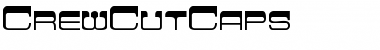 Download CrewCutCaps Regular Font Title Preview