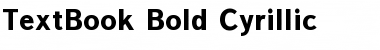 Download TextBook Bold Cyrillic Font Title Preview