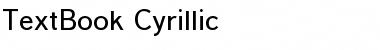 Download TextBook Cyrillic Font Title Preview