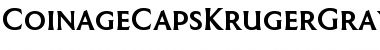 Download Coinage Caps Kruger Gray Regular Font Title Preview