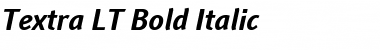 Download Textra LT Book Bold Italic Font Title Preview