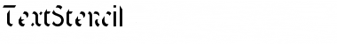 Download TextStencil Regular Font Title Preview