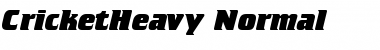 Download CricketHeavy Normal Font Title Preview