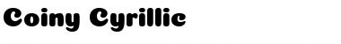 Download Coiny Cyrillic Regular Font Title Preview