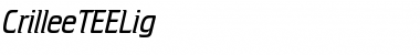 Download CrilleeTEELig Regular Font Title Preview