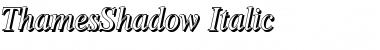 Download ThamesShadow Italic Font