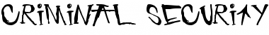 Download criminal security Regular Font Title Preview