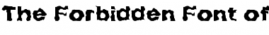 Download Forbidden Regular Font Title Preview