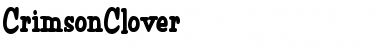 Download CrimsonClover Regular Font Title Preview