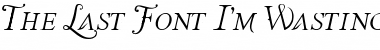 Download The Last Font I'm Wasting On You Italic Font