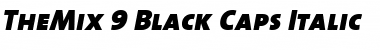 Download TheMix Black Italic Font