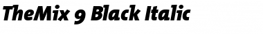 Download TheMix Black Italic Font