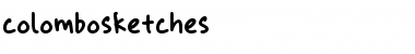 Download colombo sketches Regular Font Title Preview