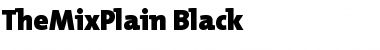 Download TheMixPlain-Black Black Font