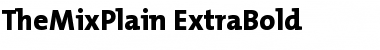 Download TheMixPlain-ExtraBold Extra Bold Font