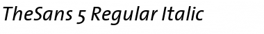 Download TheSans Regular Italic Font