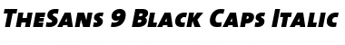 Download TheSans Black Italic Font