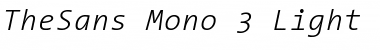 Download TheSans Mono Light Italic Font