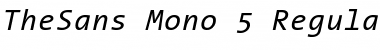 Download TheSans Mono Regular Italic Font