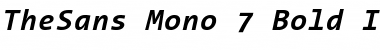 Download TheSans Mono Bold Italic Font