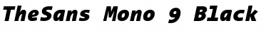 Download TheSans Mono Black Italic Font
