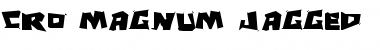 Download Cro-Magnum Jagged Jagged Font Title Preview