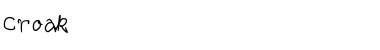 Download Croak Regular Font Title Preview