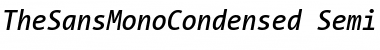 Download The Sans Mono Condensed- Italic Font