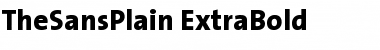 Download TheSansPlain-ExtraBold Extra Bold Font
