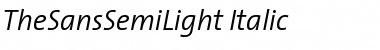 Download TheSansSemiLight-Italic Regular Font
