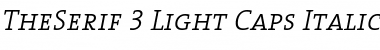 Download TheSerif Light Italic Font