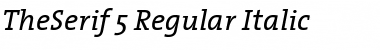 Download TheSerif Regular Italic Font